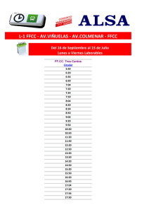 L-1 FFCC - AV.VIÑUELAS - AV.COLMENAR - FFCC