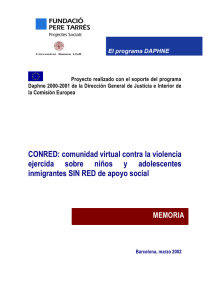 CONRED: comunidad virtual contra la violencia ejercida sobre