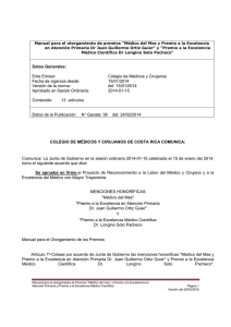 Datos Generales: Ente Emisor: Fecha de vigencia desde: Versión