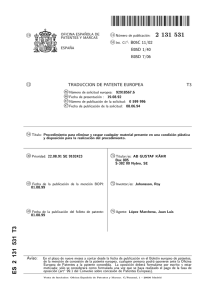 procedimiento para eliminar y raspar cualquier material presente en