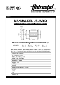 Manual Electrobomba Centrifuga Monoblock-Serie B y C