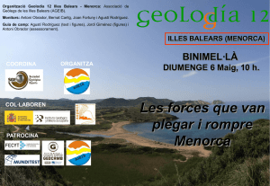 ILLES BALEARS (MENORCA) - Sociedad Geológica de España