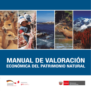 Manual de Valoración Económica del Patrimonio Natural