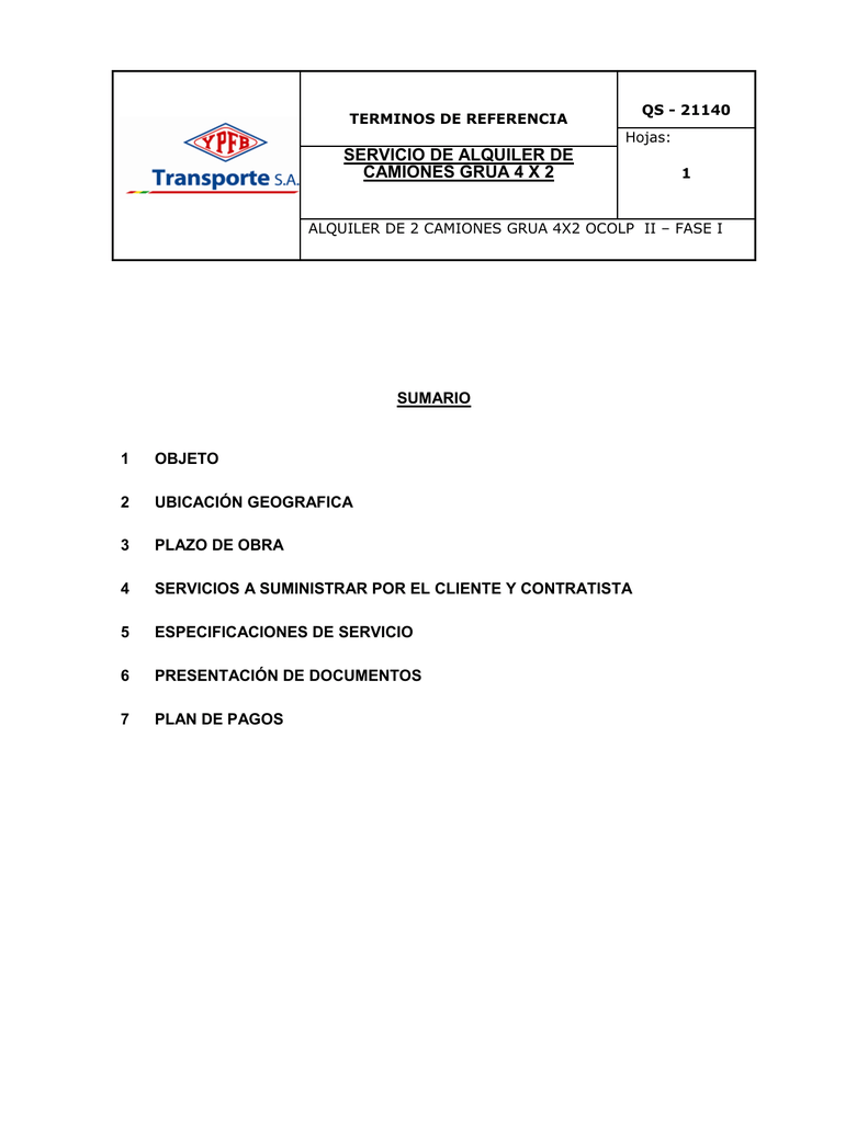 SERVICIO DE ALQUILER DE CAMIONES GRUA 4 X 2 SERVICIO DE ALQUILER DE CAMIONES GRUA 4 X 2