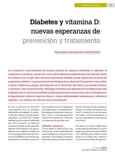 Diabetes y vitamina D: nuevas esperanzas de prevención y