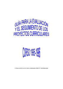 Guía para evaluación y seguimiento de proyectos curriculares