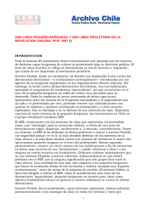 una linea pequeño-burguesa y una linea proletaria