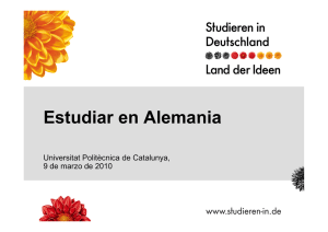 Estudiar en Alemania - Universitat Politècnica de Catalunya