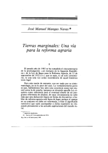 Tierras marginales: Una vía