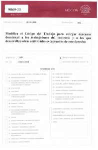 Modifica el Código del Trabajo para otorgar descanso dominical a