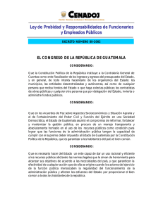 ley de probidad y responsabilidad de funcionarios y empleados