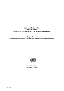 Guía Legislativa de la CNUDMI sobre proyectos de
