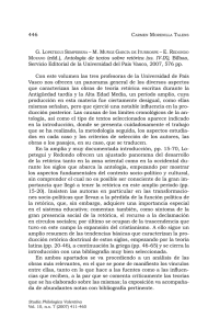 446 MOYANO (edd.), Antología de textos sobre retórica (ss. IV