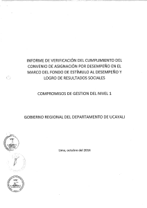 INFORME DE VERIFICACION DEL CUMPLIMIENTO DEL