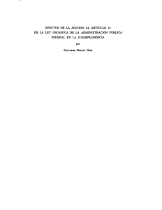 efectos de la adición al artículo 13 de la ley orgánica de la