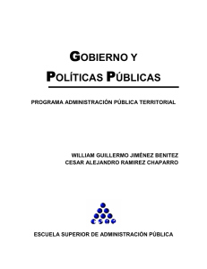 gobierno y politicas publicas