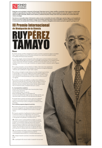 III Premio `Ruy Pérez Tamayo`
