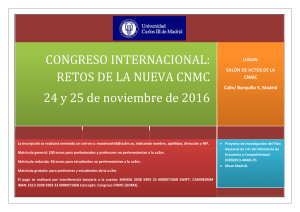 congreso internacional: retos de la nueva cnmc