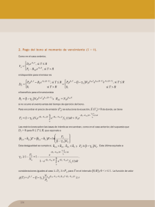 2. Pago del bono al momento de vencimiento (S = 0).