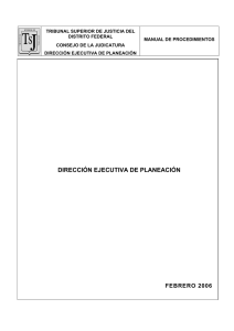 dirección ejecutiva de planeación - Poder Judicial del Distrito Federal