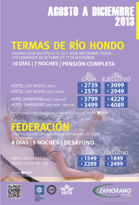 TERMAS DE RÍO HONDO