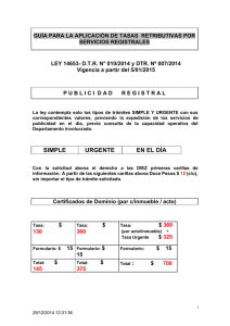 SIMPLE URGENTE EN EL DÍA Total : $ 700