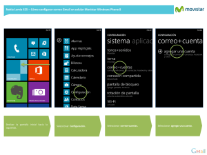 Nokia Lumia 625 - Configurar correo Gmail en Windows Phone