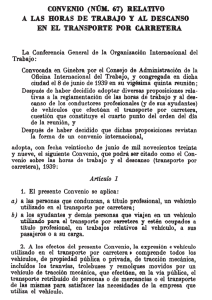 Convenio N°67 de la OIT