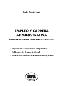 Empleo y Carrera Administrativa - Libros | Seminarios | Nueva