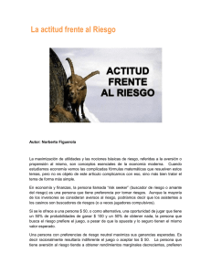 La actitud frente al Riesgo - PMQuality Artículos