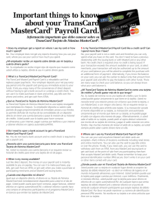 Important things to know about your TransCard