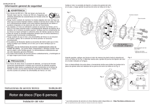 Rotor de disco (Tipo 6 pernos)