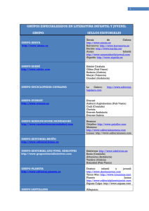 grupos especializados en literatura infantil y juvenil grupo