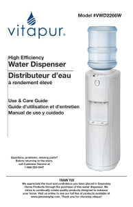 Water Dispenser Distributeur d`eau