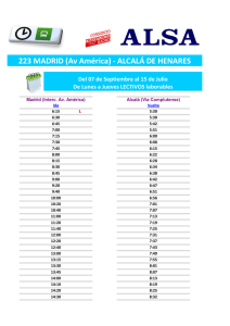 223 MADRID (Av América) - ALCALÁ DE HENARES