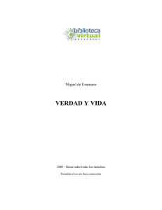 VERDAD Y VIDA - Biblioteca Virtual Universal