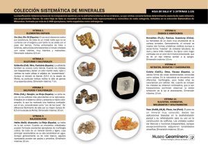 colección sistemática de minerales