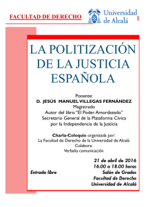 la politización de la justicia española