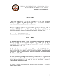 1 Voto N° 548-2014 TRIBUNAL ADMINISTRATIVO DE LA