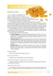 Cereales de desayuno - FEN. Fundación Española de la Nutrición