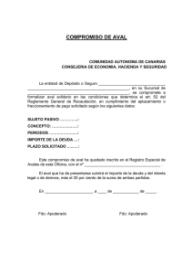 compromiso de aval - Gobierno de Canarias