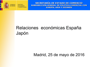 Relaciones económicas España Japón
