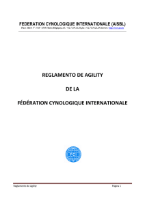 Reglamento de Agility de la Fédération Cynologique Internationale