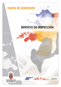 servicio de inspección - Universidad de Burgos