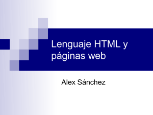 Creación de páginas web con html