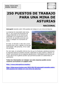 250 puestos de trabajo en una mina de Asturias. Nacional.