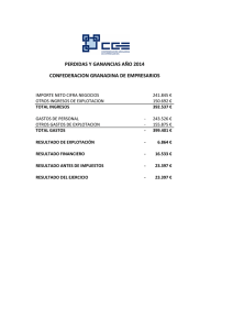 Cuentas anuales - Confederación Granadina de Empresarios