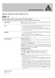 Sika-1 - Sika Colombia
