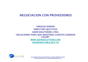 Negociación con Proveedores