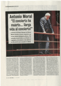 Antonio Moral - Centro Nacional de Difusión Musical